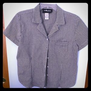 Sag Harbor Sport Seersucker Blouse